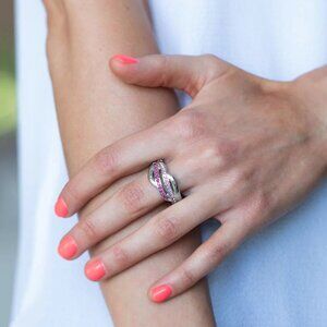 Paparazzi Jewelry Accessories - Daintily Dreamy - Pink Ring - Vintage